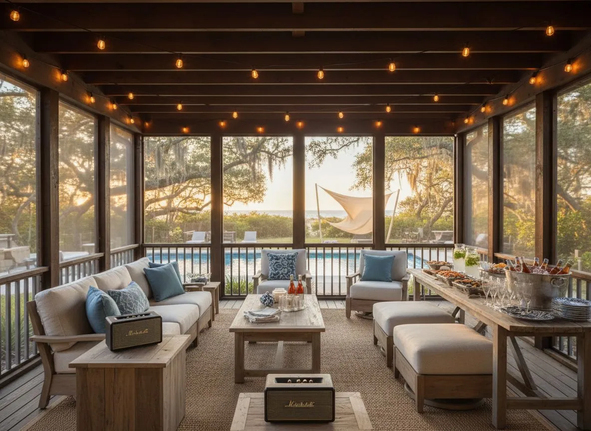 The Lowcountry Porch Party: Shade, Sound, and Seating That Works